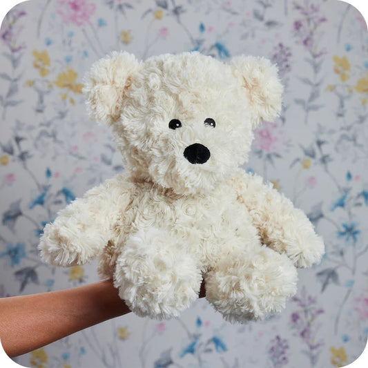 Warmies® Cream Curly Bear