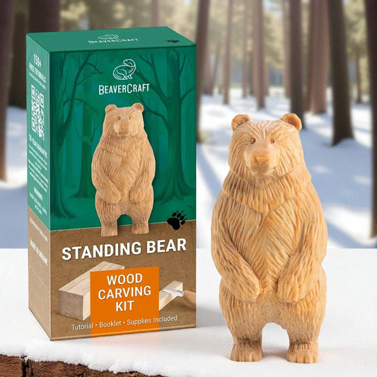 BEAVERCRAFT® Tálgunarsett standandi björn