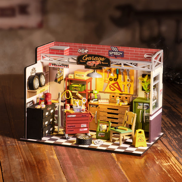 ROLIFE® Þrívíddar viðarpúsl - Garage Workshop