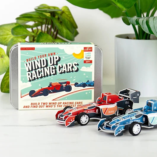 Gift Republic® Wind Up Race Cars / Uppvindanlegir kappakstursbílar