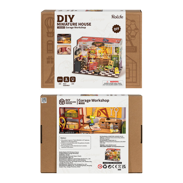 ROLIFE® Þrívíddar viðarpúsl - Garage Workshop