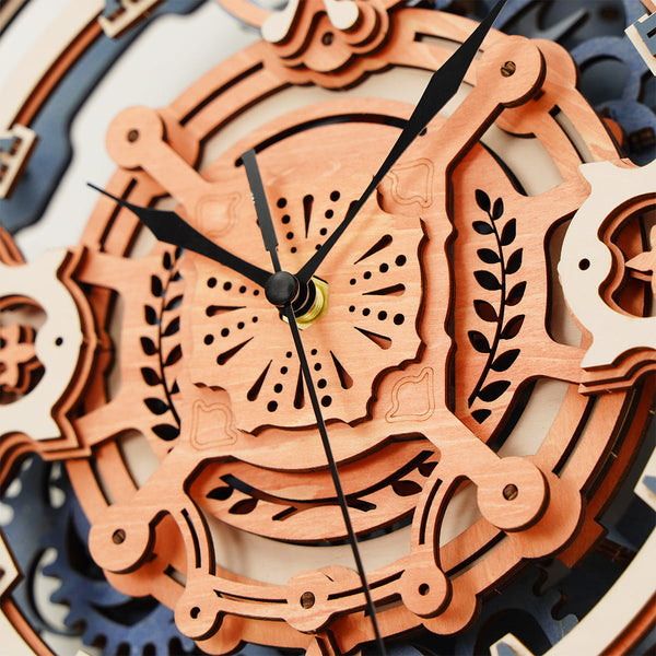ROKR® Þrívíddar viðarpúsl - Romantic Notes Wall Clock (LC701)