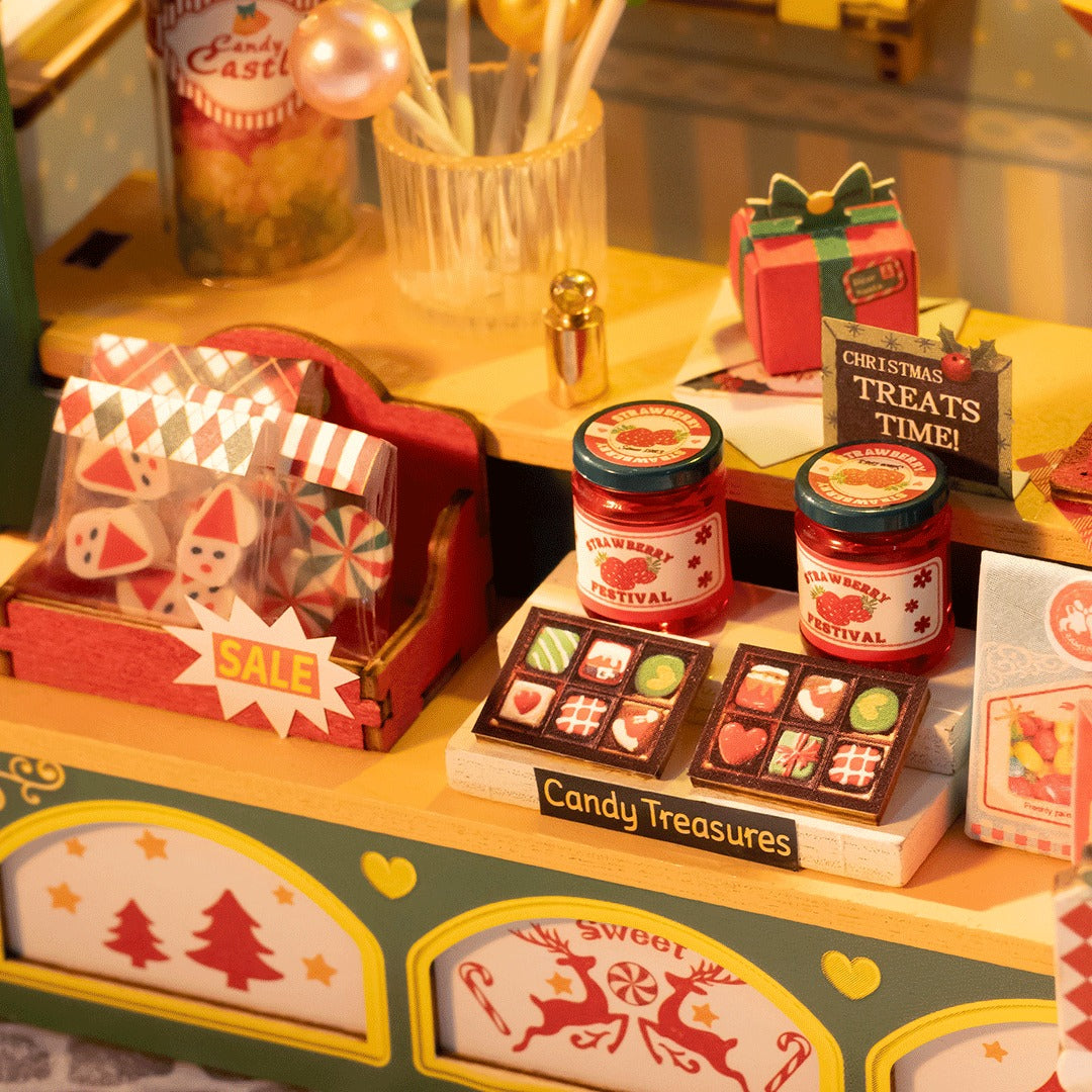 ROLIFE® Þrívíddar viðarpúsl - Christmas Candy Stand