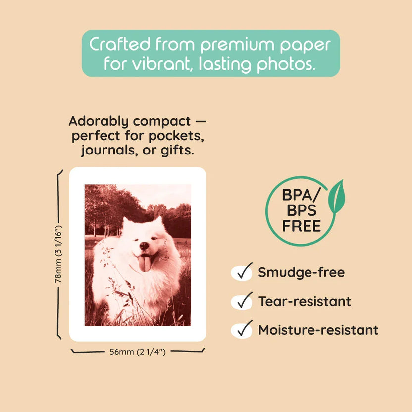 Kiimento® – Prentpappír fyrir Print Pro myndavélar (40 myndir)