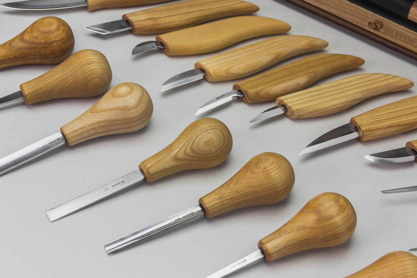 BEAVERCRAFT® Stórt tréskurðarsett (20 verkfæri + fylgihlutir)