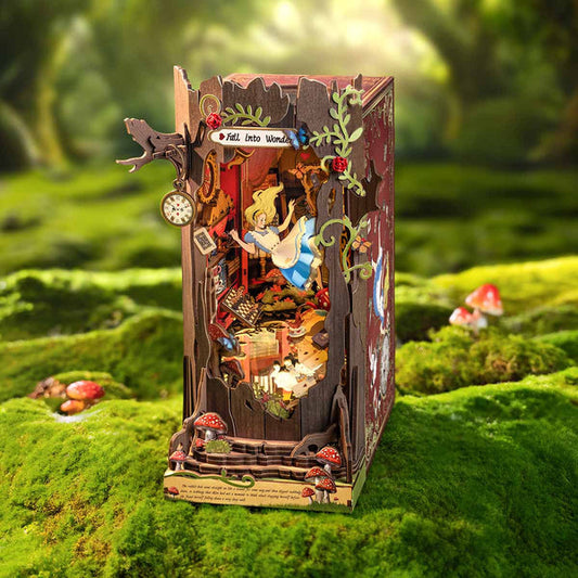 ROLIFE® Þrívíddar viðarpúsl - Bókahorn (Fall Into Wonder)